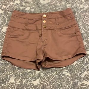Pink High Waisted Refuge Shorts